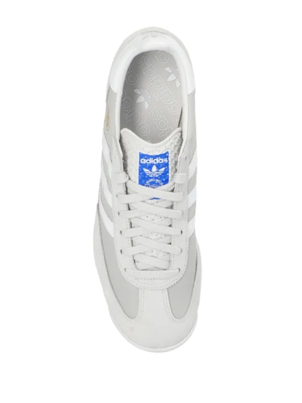 adidas Women’s White and Blue Classic Sneaker